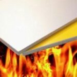 Modern building facade with aluminium composite panels designed for fire safety and durability
