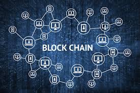 Blockchain network illustration showing interconnected digital blocks representing challenges in financial services adoption